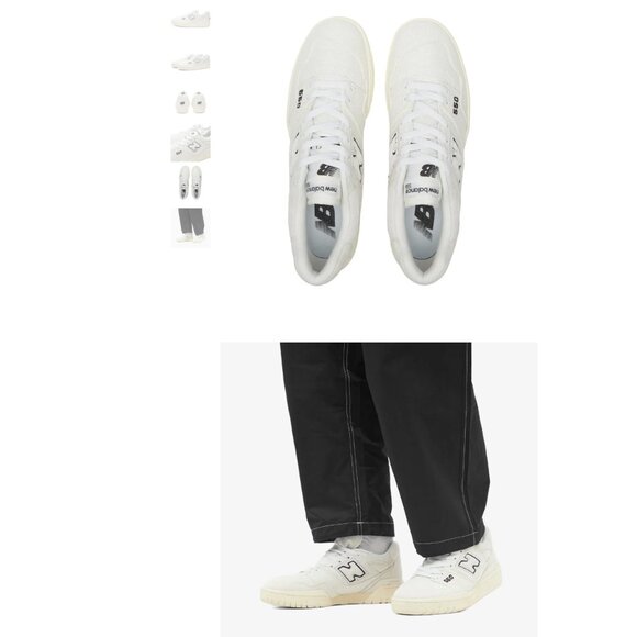 New Balance - Men's Sneakers in 550 (White Black) - Picture 4 of 4